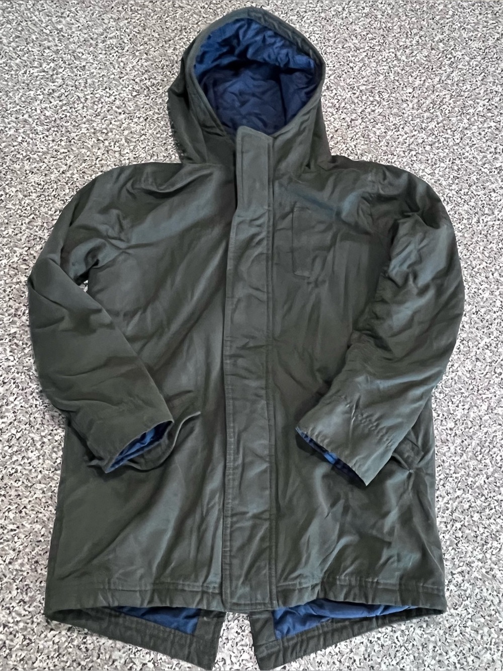 Abercrombie and Fitch Kids Military Green Jacket Parka Kids size 11/12 Large